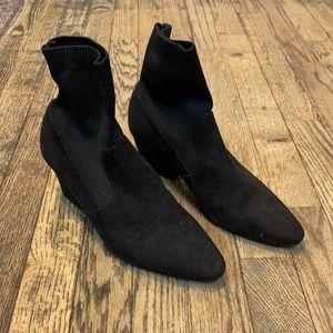 MNG black heel booties size 8